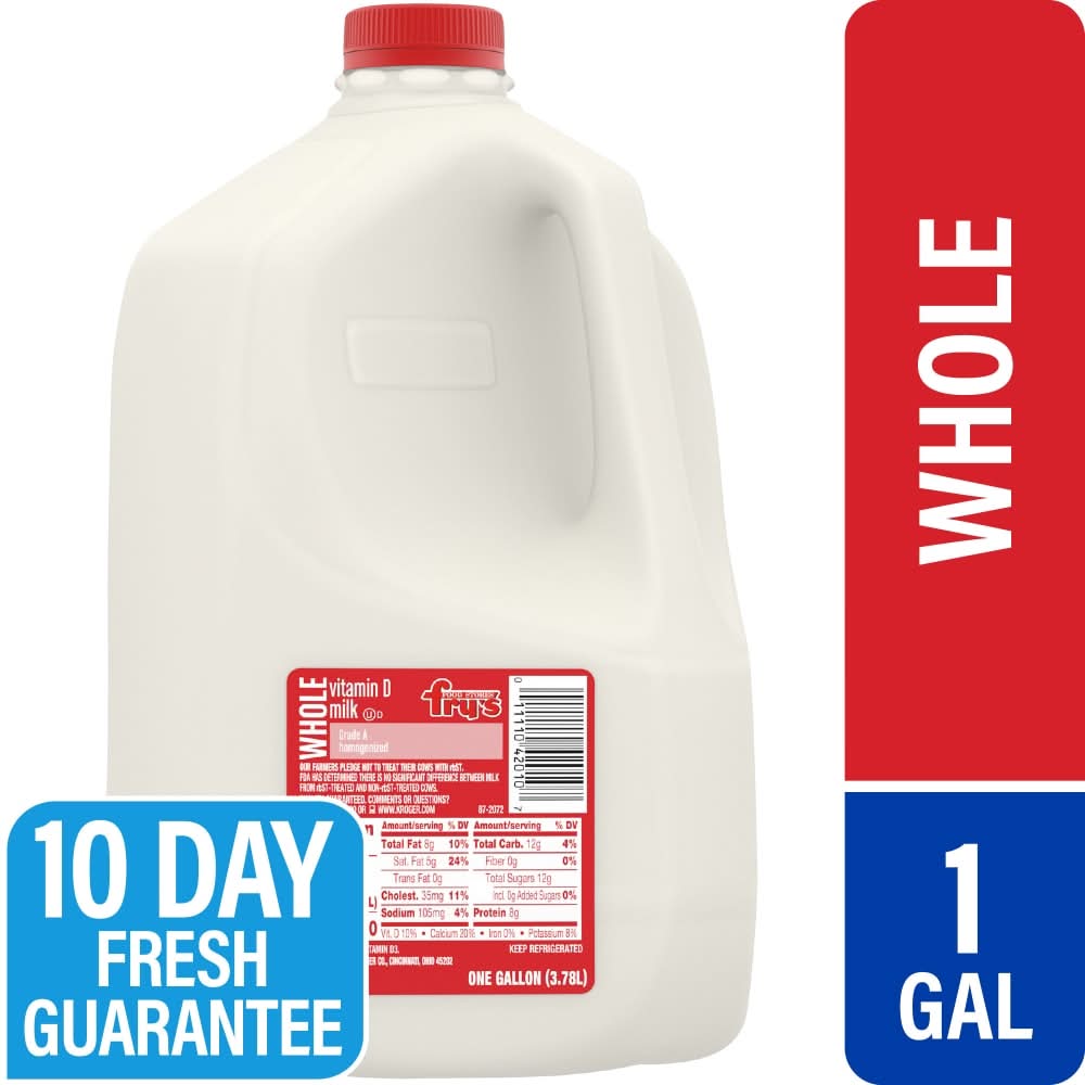 Fry's Vitamin D Whole Milk Gallon