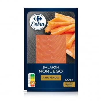 Salmón ahumado noruego Extra Carrefour 100 g