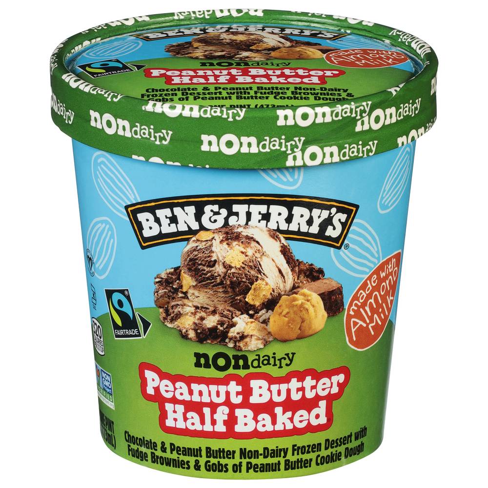 Ben & Jerry's Half Baked Non-Dairy Peanut Butter Frozen Dessert (1 pint)