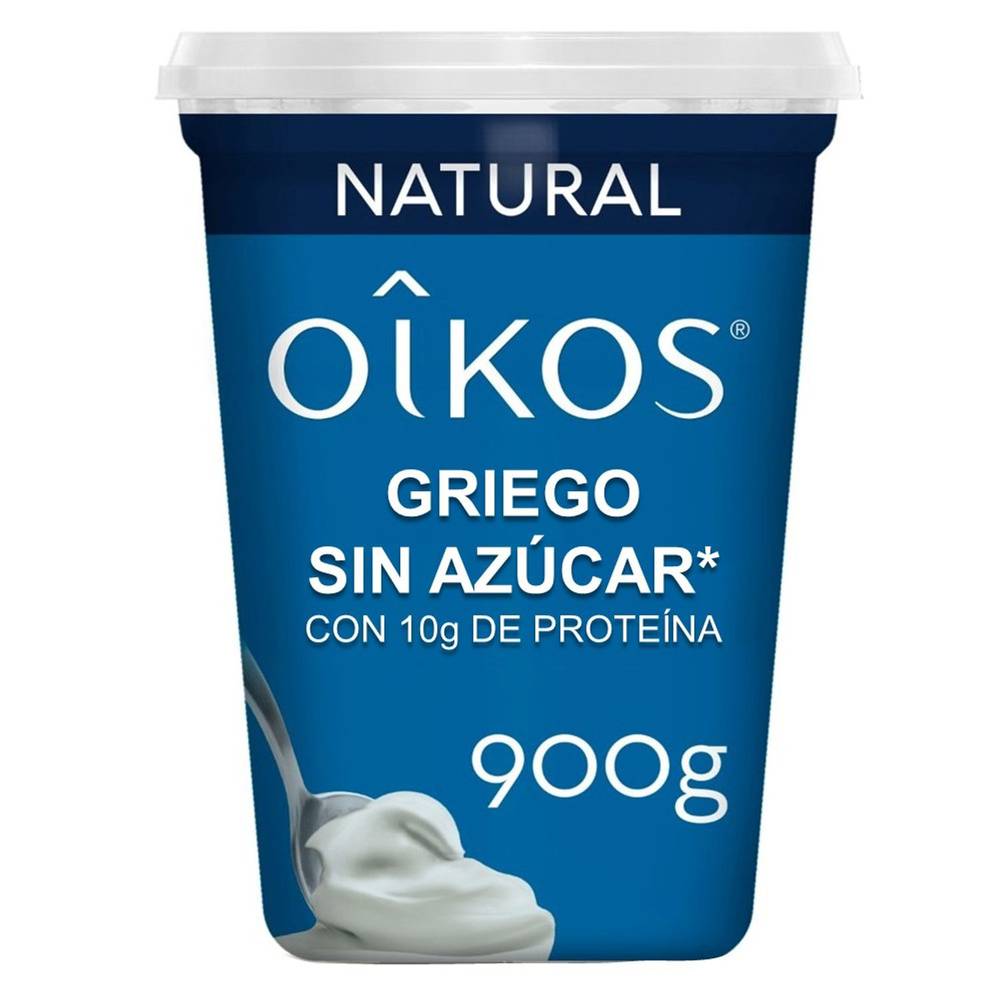 Oikos · Yoghurt griego natural sin azúcar (900 g)