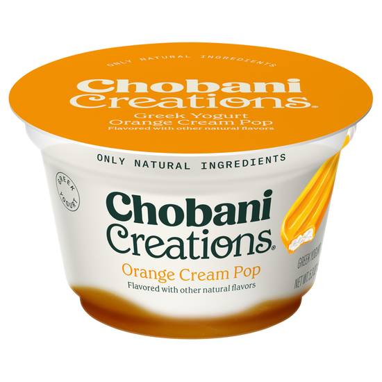 Chobani Creations Greek Yogurt (orange cream pop)