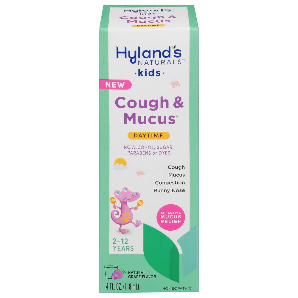 Hyland's Naturals Cough & Mucus Kids, Grape (4 fl oz)