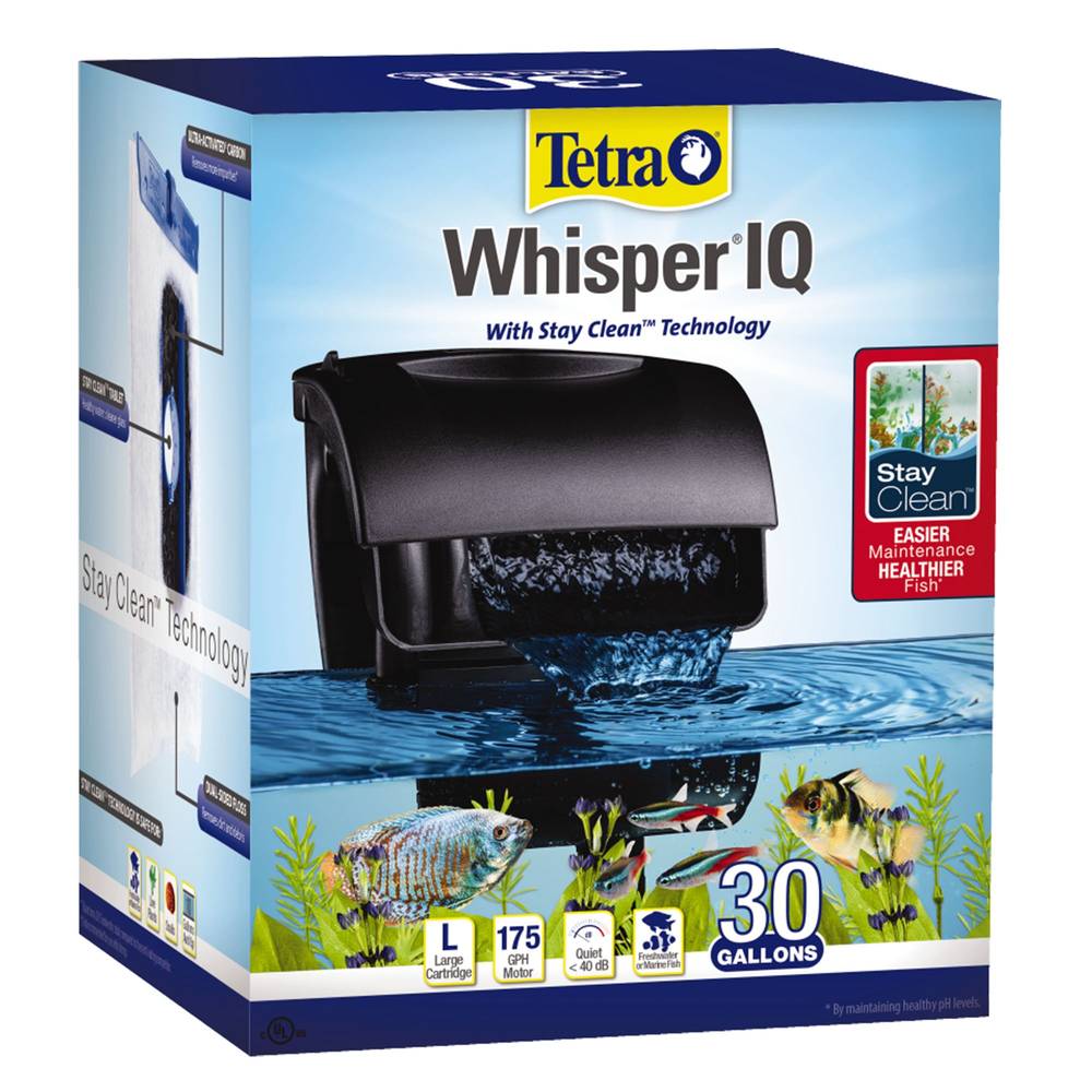 Tetra® Whisper IQ Power Aquarium Filter (Size: 30 Gal)