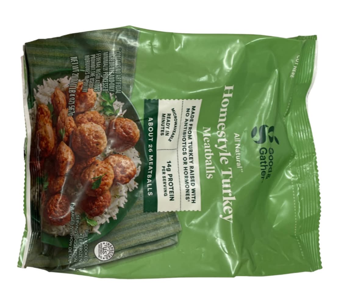 Simply Balanced All Natural Homestyle Meatballs, Turkey (20 oz)