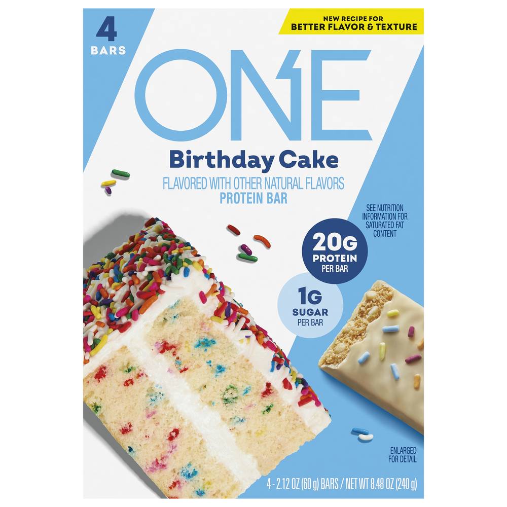 One Birthday Cake Protein Bar (8.4 oz, 4 ct)