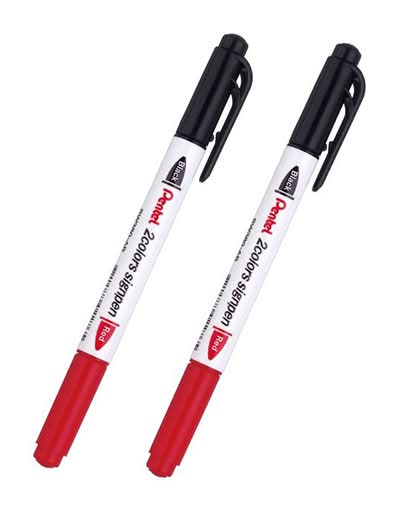 Pentel 2色簽字筆-2入WSW380-ABT <1PC包 x 1 x 1PC包>