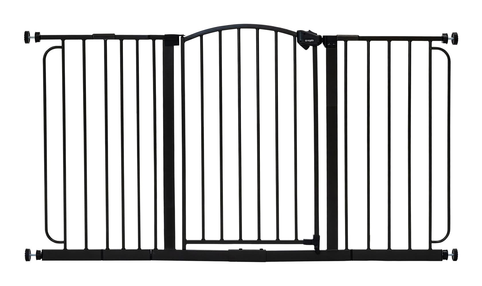 Regalo 58 Extra Wide Arched Décor Baby Safety Gate, Black
