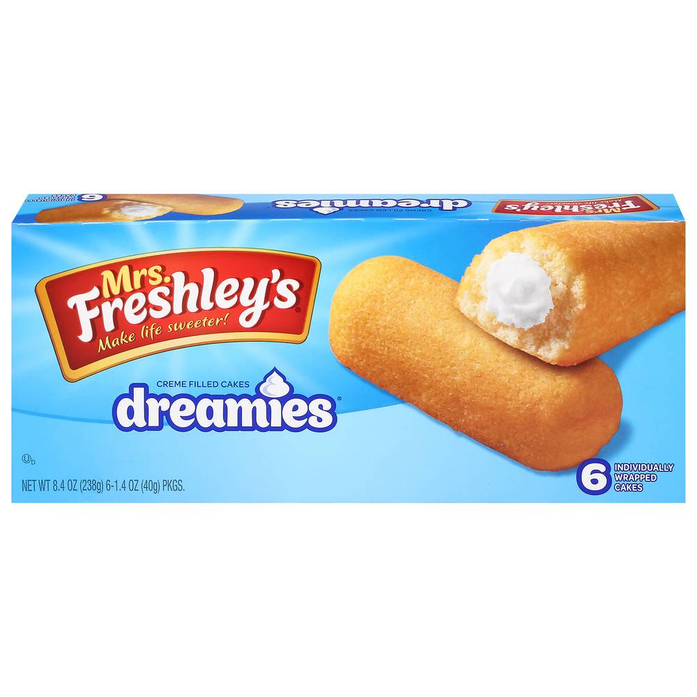 Mrs. Freshley's Creme Filled Cakes Vanilla Dreamies