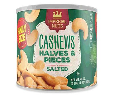 Imperial Nuts Cashew Halves & Pieces, Salted (46 oz)