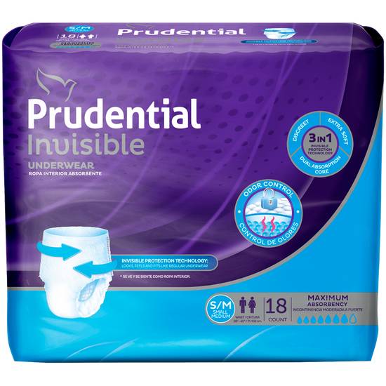 PRUDENTIAL ROPA INT INVISIBLE S/M *8