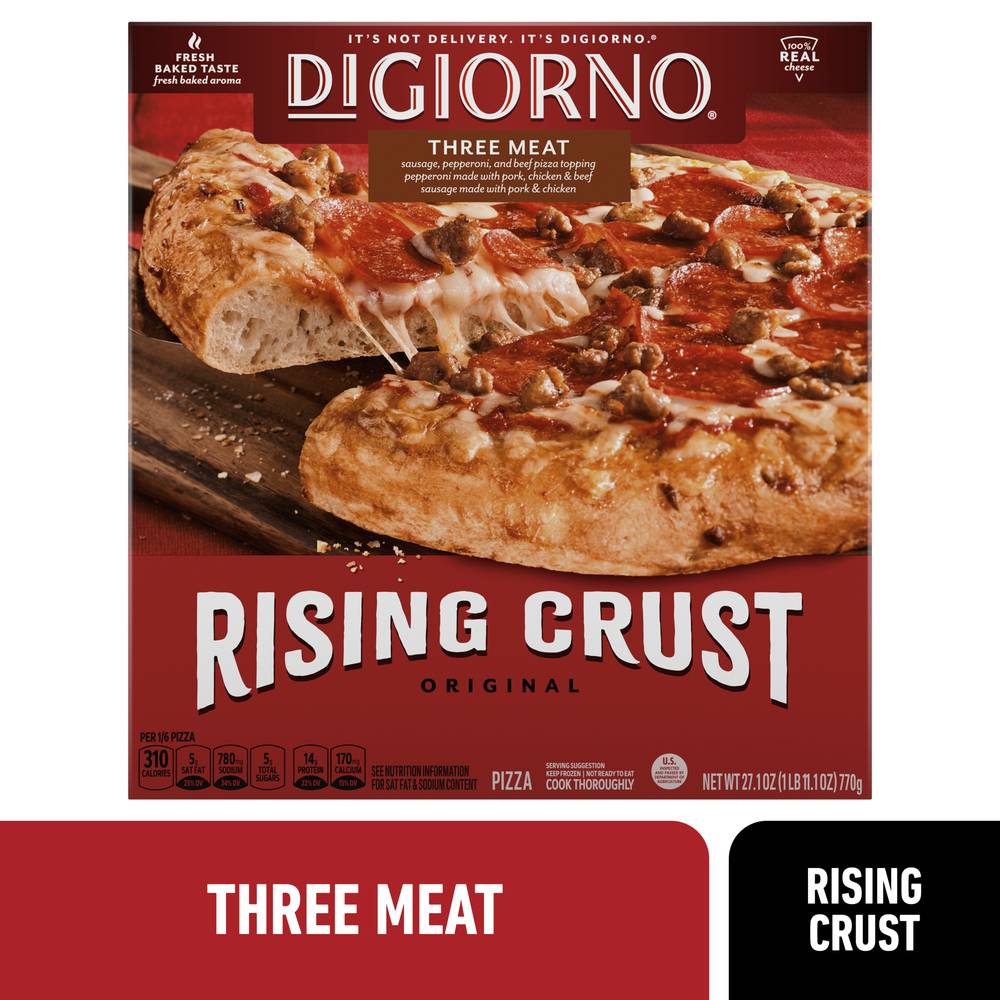 Digiorno Rising Crust Three Meat Frozen Pizza