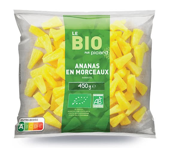 Ananas en morceaux surgelés bio, Costa Rica