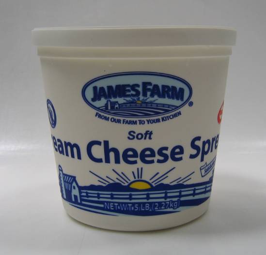 James Farm - Soft Cream Cheese - 5 lb Tub