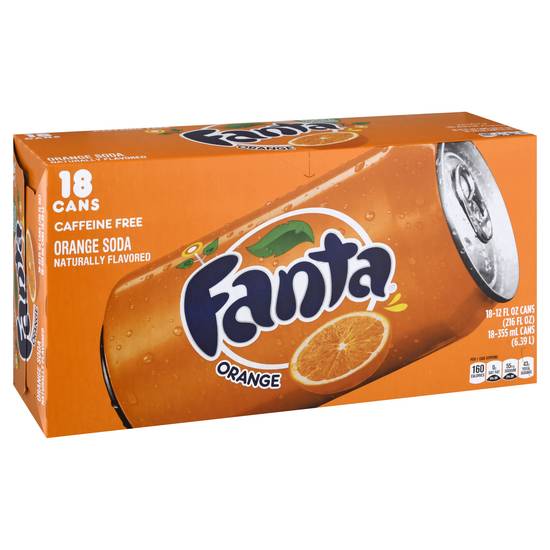 Fanta Orange Soda (18 x 12 fl oz)