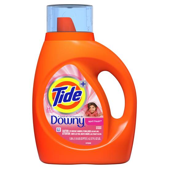 Tide + Downy Liquid Laundry Detergent April Fresh (37 oz)