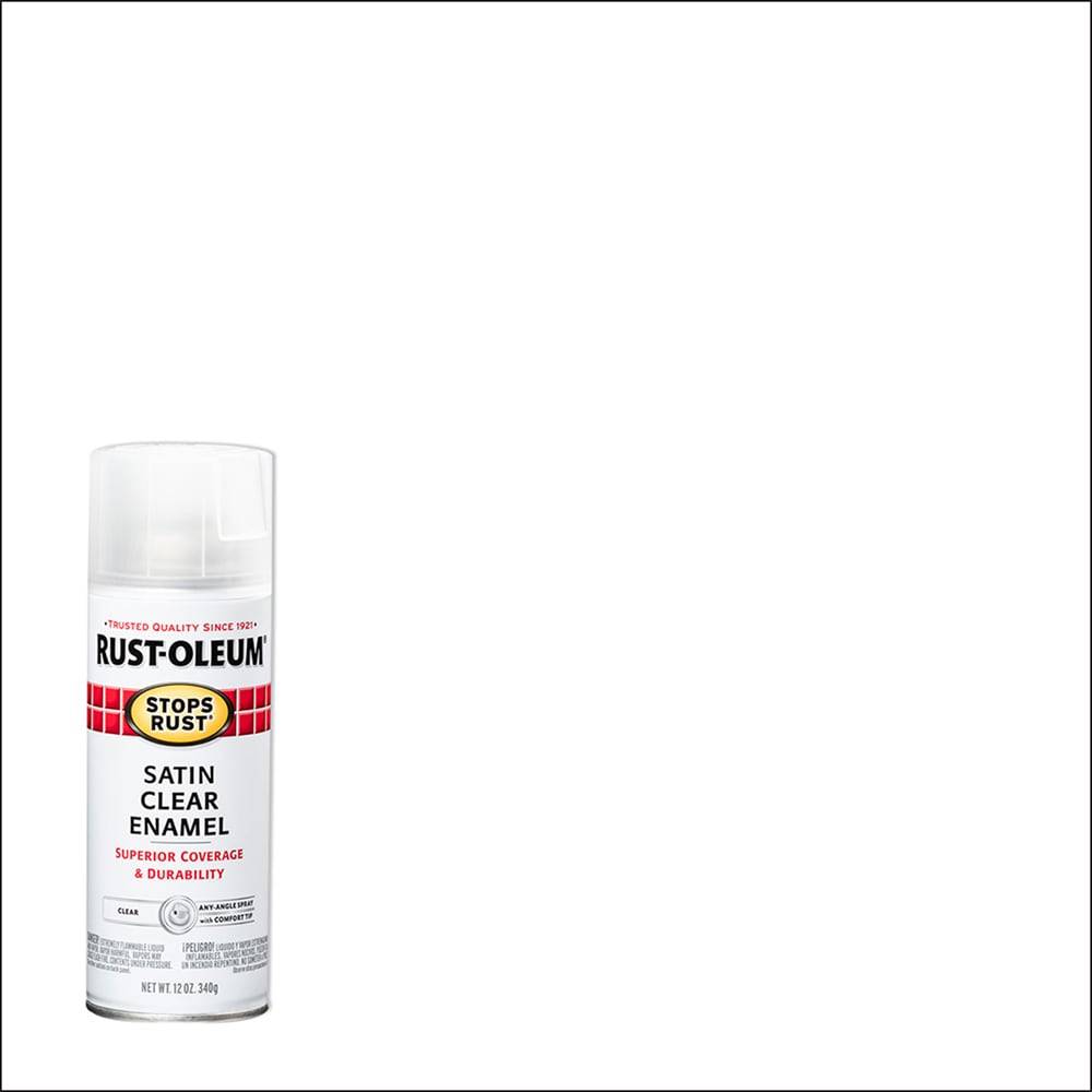 Rust-Oleum Stops Rust Satin Clear Spray Paint (NET WT. 12-oz) | 285092