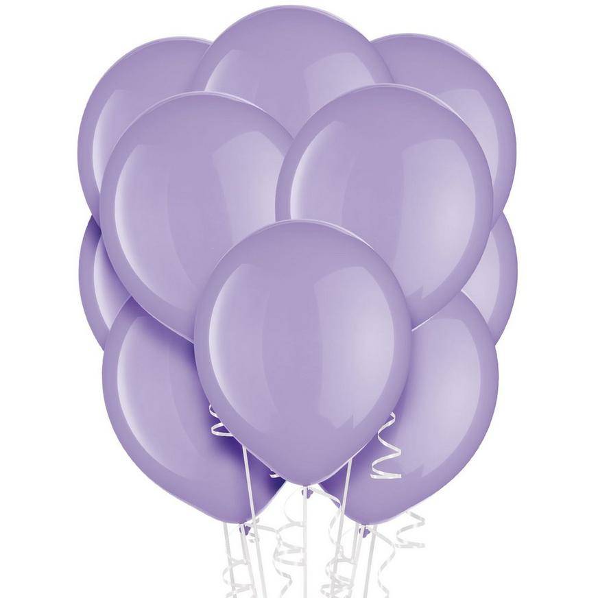 Uninflated 72ct, 12in, Lavender Balloons