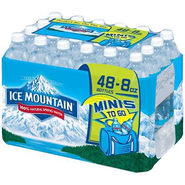 Ice Mountain- Spring Water - 48/8 oz plastic bottles (1X48|1 Unit per Case)