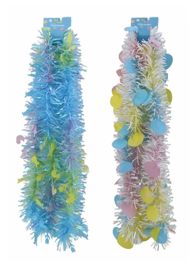 Easter Tinsel Garland, 8.9 ft.