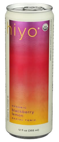 Hiyo Organic Blackberry Lemon Functional Seltzer Single