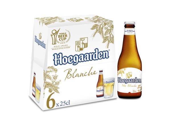 Hoegaarden - Bière blanche (6 pièces, 250 ml)