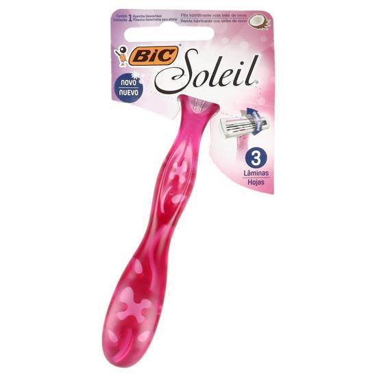 Bic rastrillo soleil rosa (blister 1 pieza)