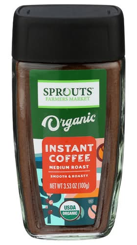 Sprouts Organic Medium Roast Instant Coffee Jar