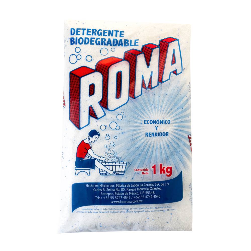 Roma detergente biodegradable en polvo