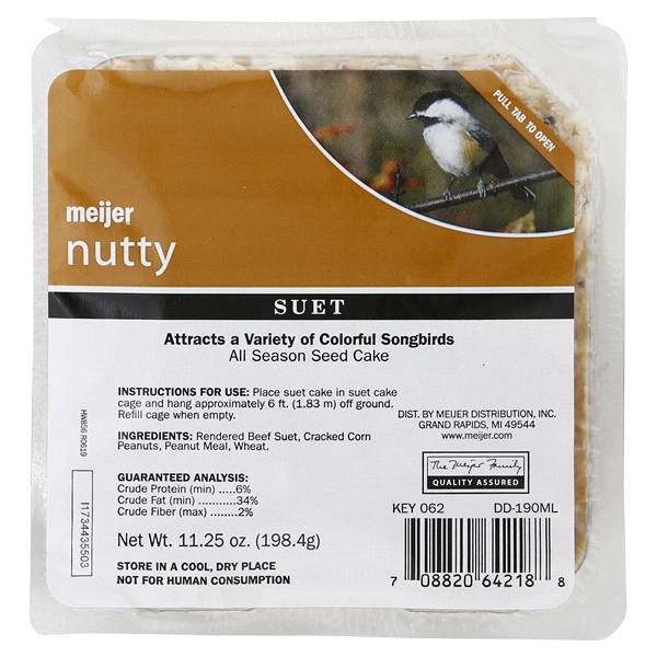 Meijer Nutty Treat Wild Bird Suet, 11 oz