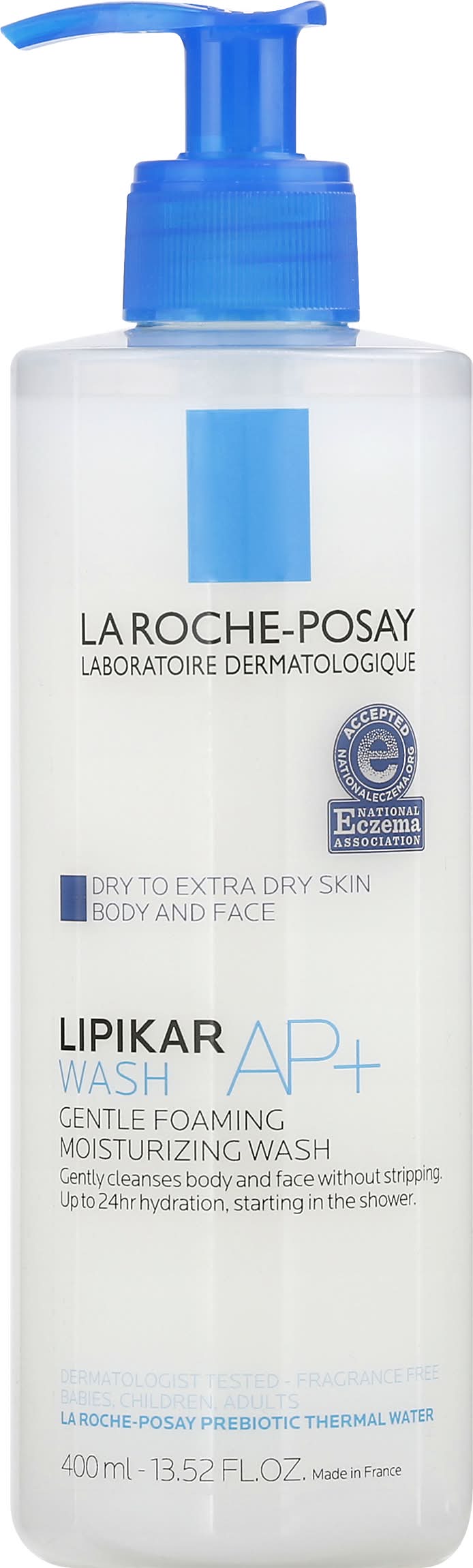 LAROCHE-POSAY Lipikar Wash Ap+ Gentle Foaming Moisturizing Wash (13.6 fl oz)