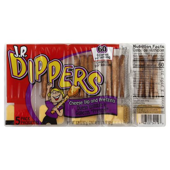 J.r. Dippers Cheese Dip and Pretzels (5 ct)