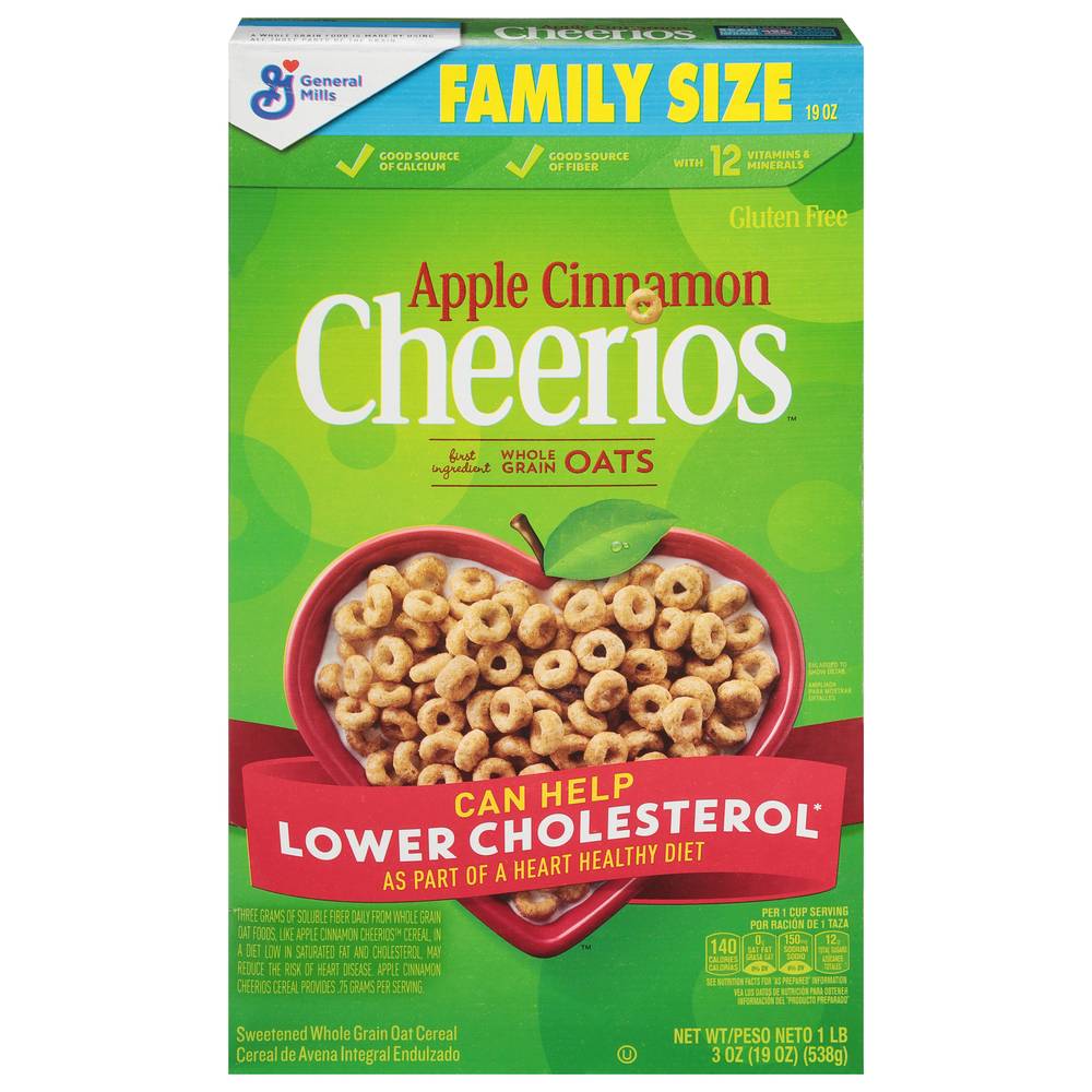 Cheerios Apple Cinnamon Whole Grain Oats (19 oz)