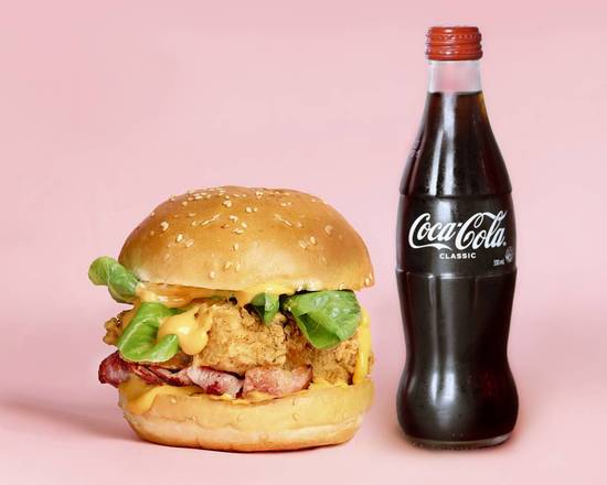 Chicken Burger & Coke Combo