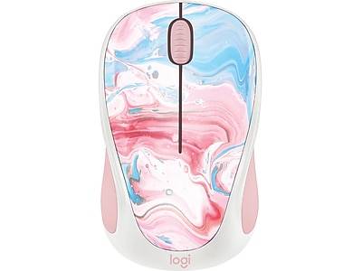 Logitech Design Cotton Candy Wireless Ambidextrous Optical Mouse, Assorted