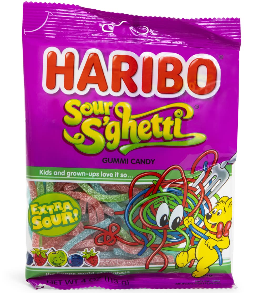 Haribo® Sour S'Ghetti Gummi Candy 4oz