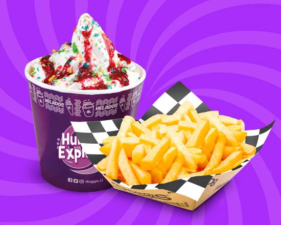 Huraclón Explosivo + Papas Fritas Grandes
