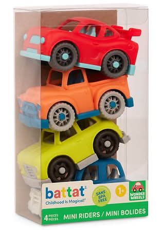 Battat Mini Vehicle Set, Multicolor (4 ct)