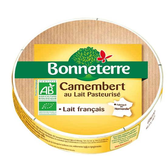 Camembert au lait pasteurise 250g  - BONNETERRE - BIO