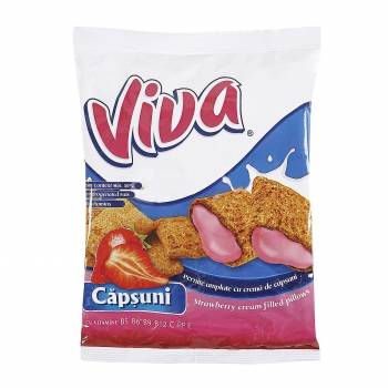 Cereales rellenos de fresa Viva 200 g.