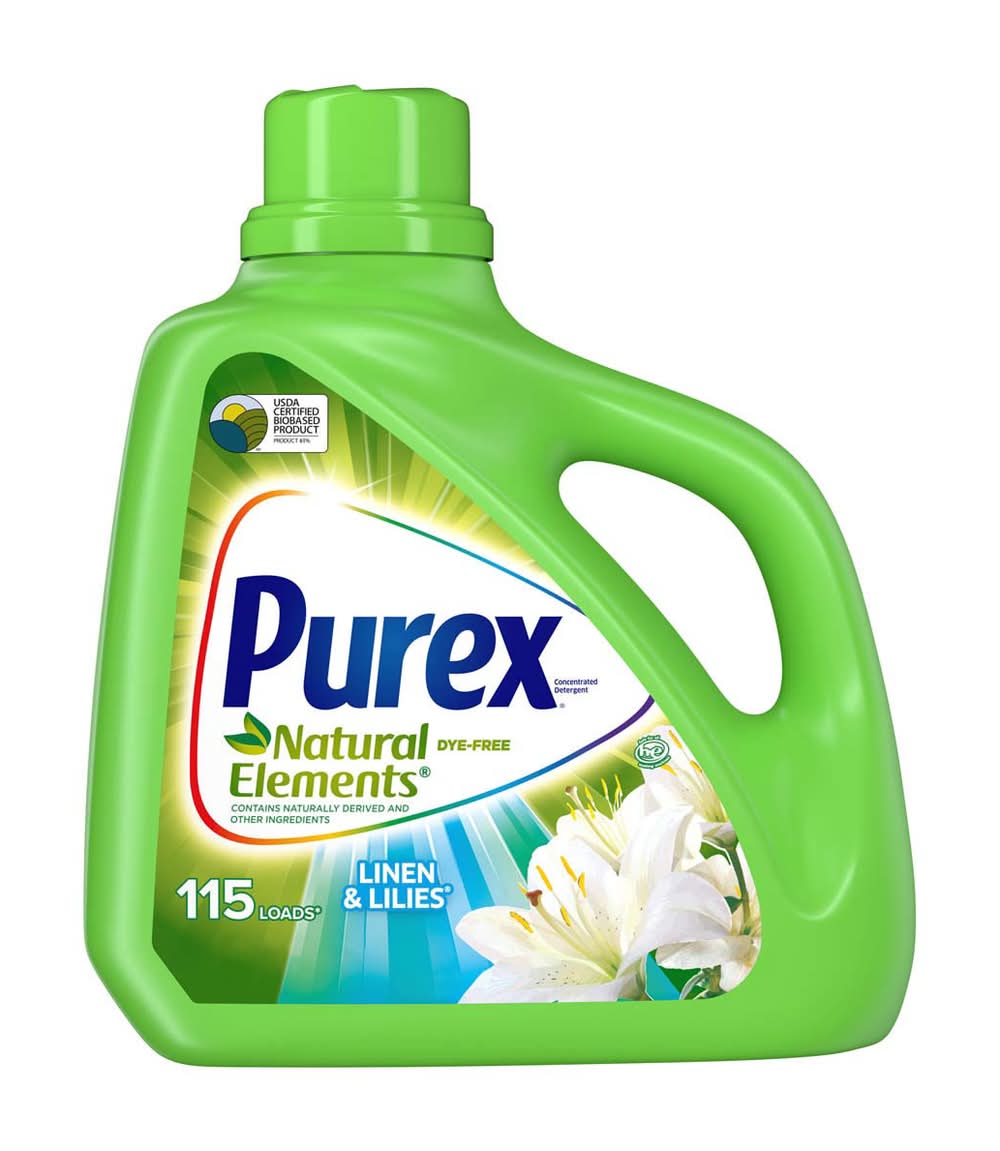 Purex Liquid Laundry Detergent Natural Elements Linen & Lilies 150 Fluid Ounces 115 Loads