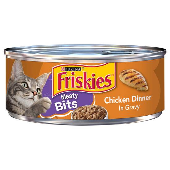 Friskies Meaty Bits Chicken Dinner in Gravy Cat Food