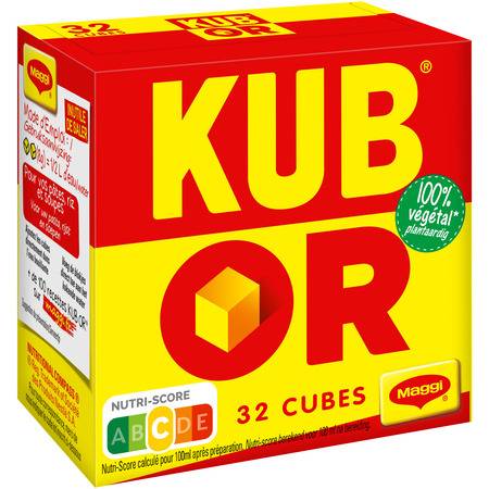 Bouillon en cubes KUB OR - la boite de 32 cubes - 128 g
