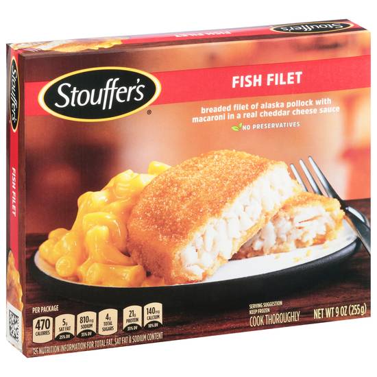 Stouffer's Fish Filet With Macaroni in Cheddar Cheese Sauce