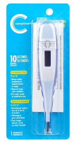 Compliments Thermomètre Digital 10 Secondes 1 Un / Compliments Digital 10 Second Thermometer 1EA