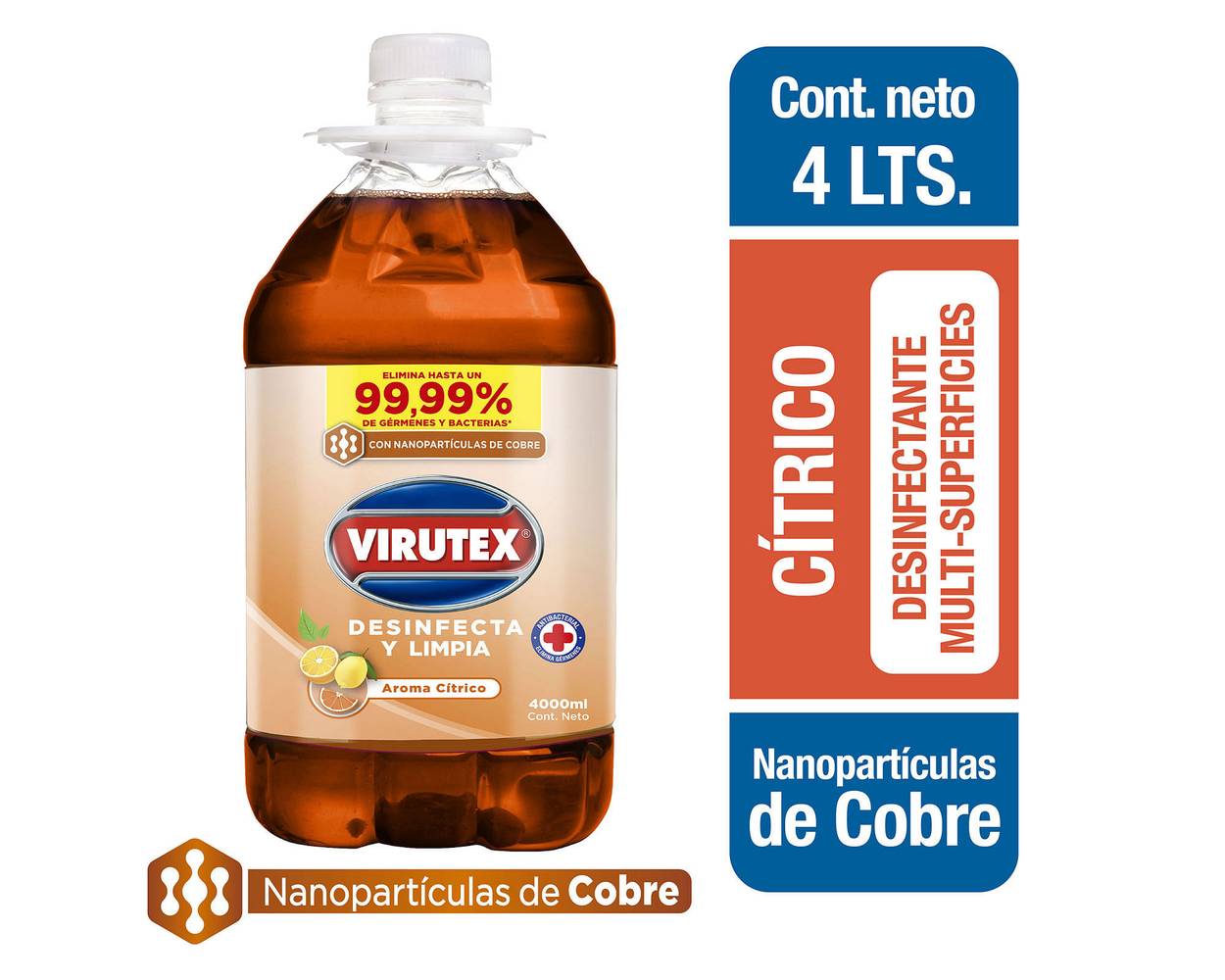 Virutex limpiador desinfectante citrico (4 lts)