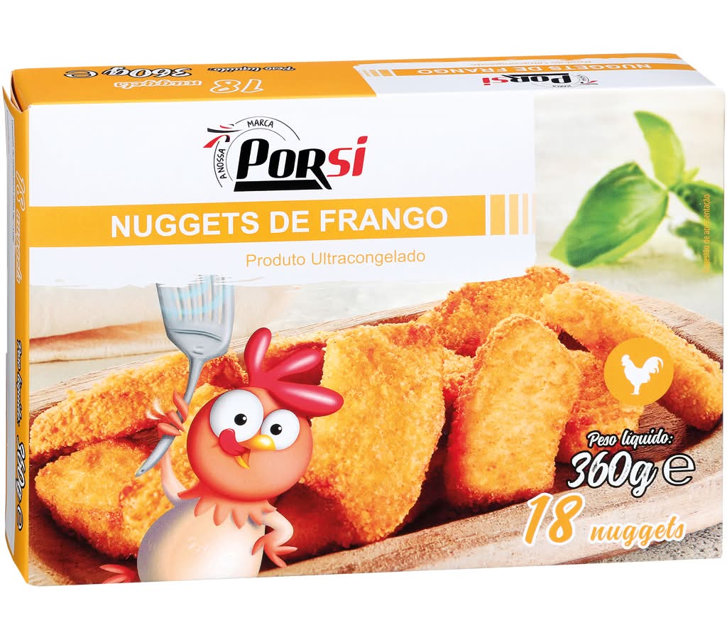 Porsi - Nuggets de frango, embalagem de 360g