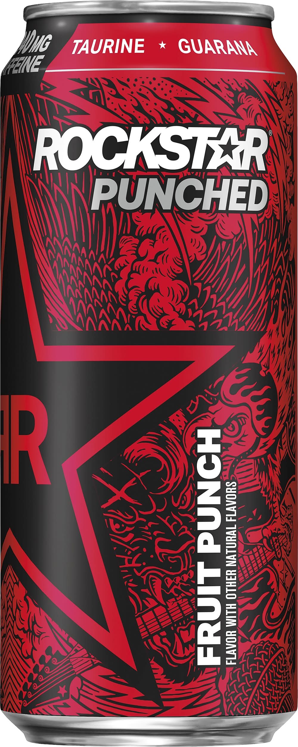 Rockstar Punched Energy Drink, Fruit Punch (16 fl oz)