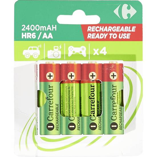Carrefour - Pile rechargeable aa 2400 mah