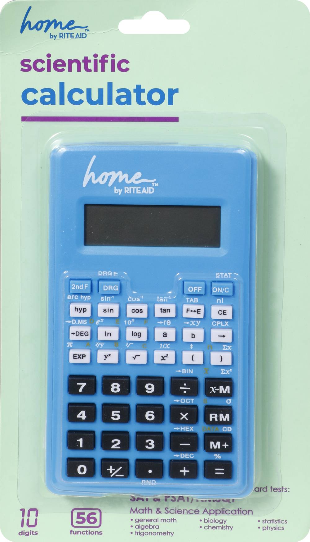 Home Scientific Calculator, Sky Blue-Black-White