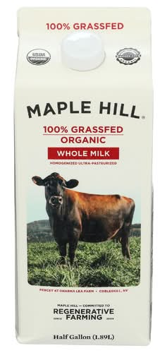 Maple Hill Creamery Organic Grass Fed Whole Milk